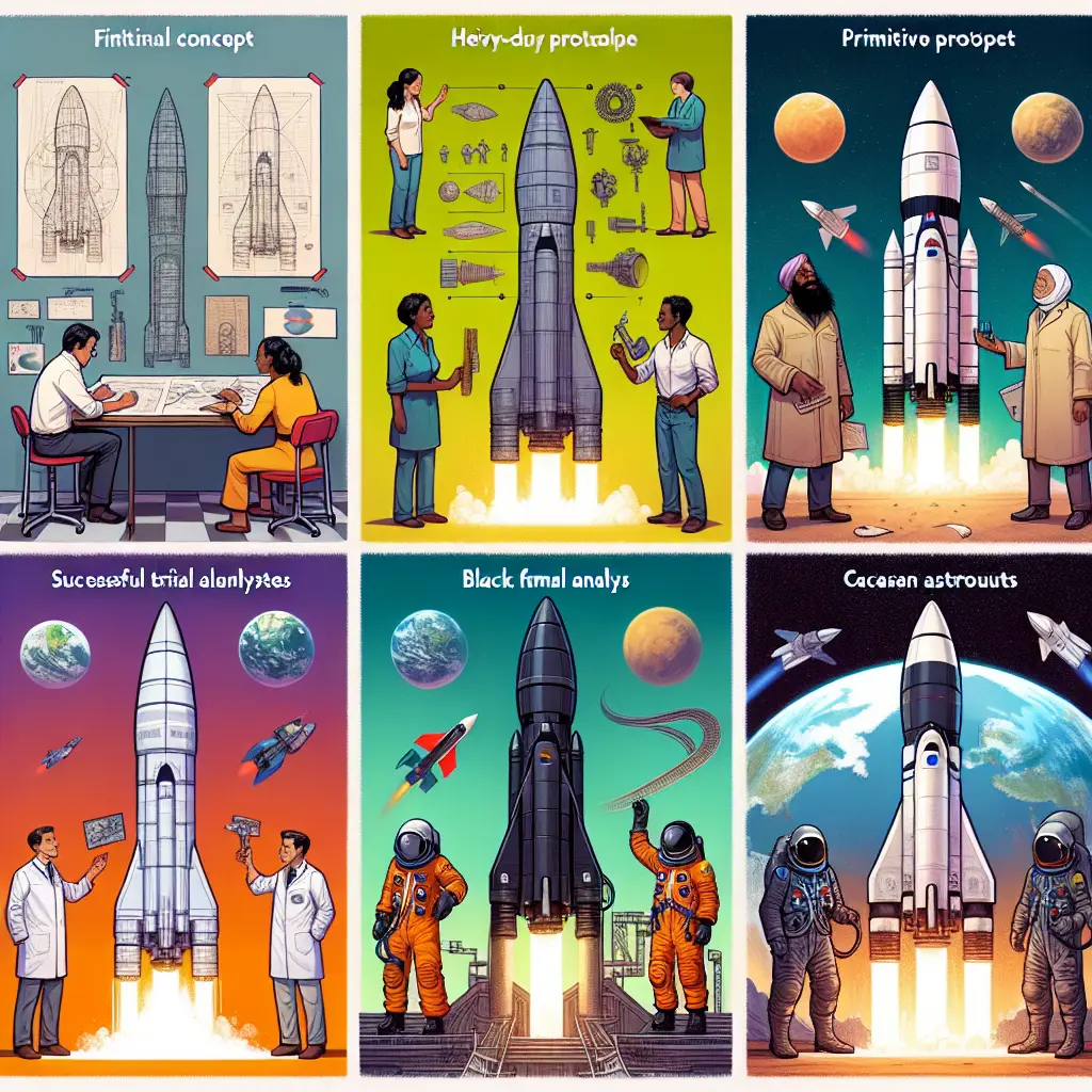 The Evolution of SpaceXs Falcon Heavy Rocket