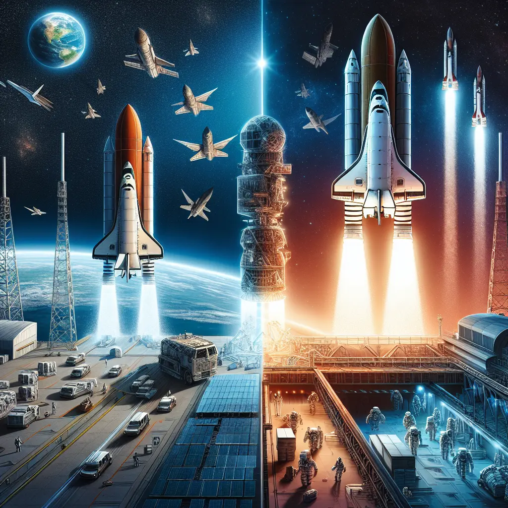 Representation of The Role of SpaceX in Revolutionizing Cargo Transport to the International Space Station